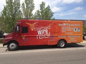 Barbed Wire Reef is one of the food trucks coming to Saturday's 