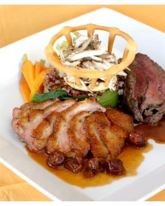 One of the glorious meat course dishes (duck) served at Flagstaff House restaurant in Boulder. (Flagstaff House photo)