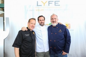 Chefs Jeremy Bringardner, Tal Ronnen and Art Smith. (Lyfe Kitchen photos)