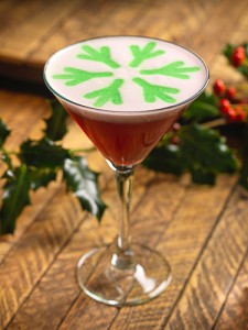 Earl's Kitchen Clover Club and Holiday drink and Viewhouse's martini.