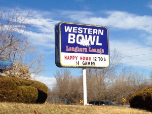 WesternBowlArvadaSign