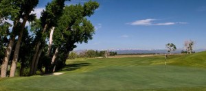 The 11th hole view from the green at Green Valley Ranch Golf Club.