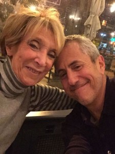 Pat "The Gabby Gourmet" Miller and restauranteur Danny Meyer.